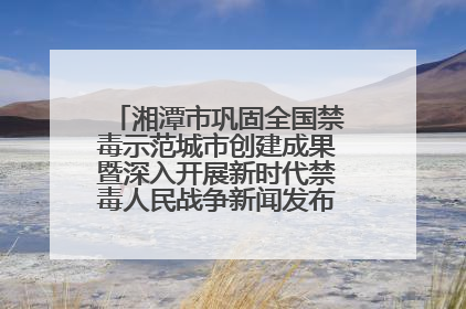 湘潭市巩固全国禁毒示范城市创建成果暨深入开展新时代禁毒人民战争新闻发布会答记者问摘录