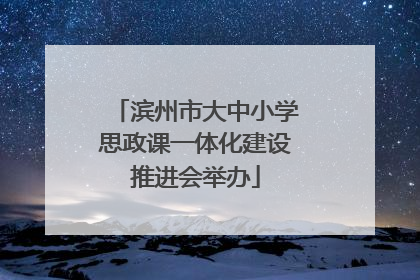 滨州市大中小学思政课一体化建设推进会举办