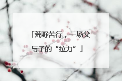 荒野苦行，一场父与子的“拉力”