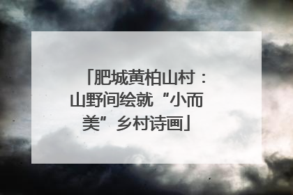 肥城黄柏山村：山野间绘就“小而美”乡村诗画