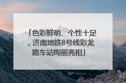 色彩鲜明、个性十足，济南地铁8号线彩龙路车站绚丽亮相