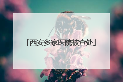 西安多家医院被查处