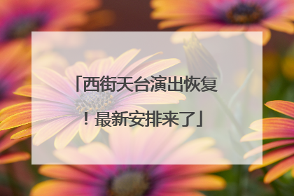 西街天台演出恢复！最新安排来了