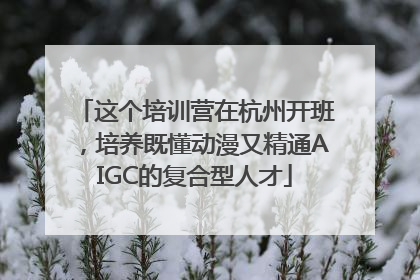 这个培训营在杭州开班，培养既懂动漫又精通AIGC的复合型人才