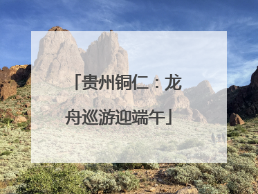 贵州铜仁：龙舟巡游迎端午