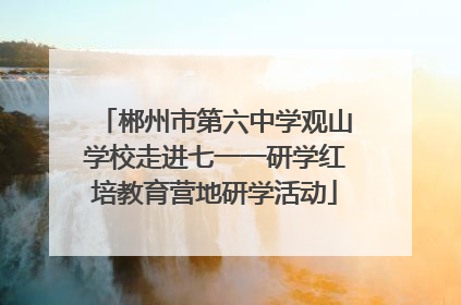 郴州市第六中学观山学校走进七一一研学红培教育营地研学活动