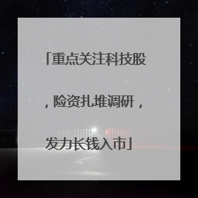 重点关注科技股，险资扎堆调研，发力长钱入市