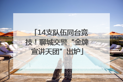 14支队伍同台竞技！聊城交警“金牌宣讲天团”出炉