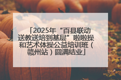 2025年“百县联动送教送培到基层”啦啦操和艺术体操公益培训班（赣州站）圆满结业