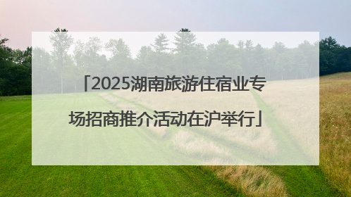 2025湖南旅游住宿业专场招商推介活动在沪举行