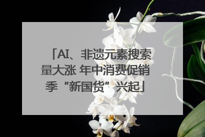 AI、非遗元素搜索量大涨 年中消费促销季“新国货”兴起