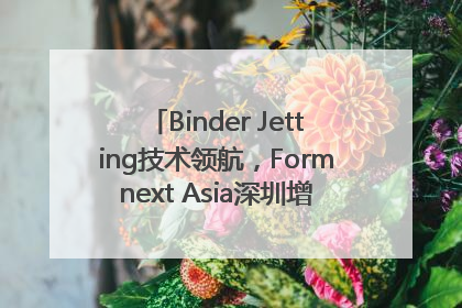 Binder Jetting技术领航，Formnext Asia深圳增材展解锁产业新动能