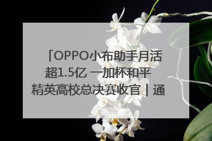 OPPO小布助手月活超1.5亿 一加杯和平精英高校总决赛收官｜通讯Plus·早报