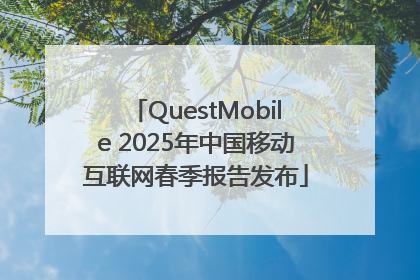 QuestMobile 2025年中国移动互联网春季报告发布